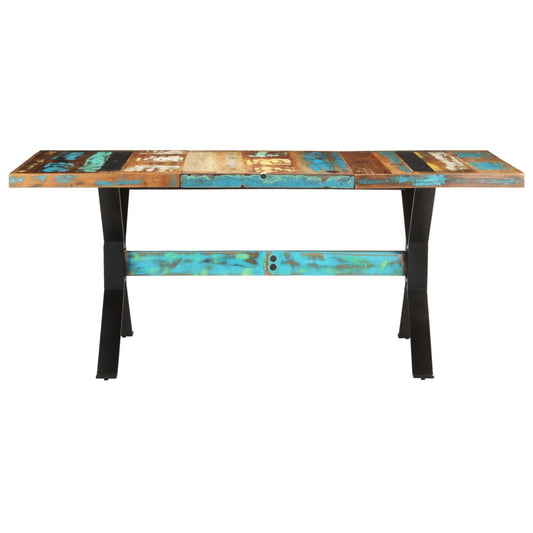 vidaXL Dining Table 70.9"x35.4"x29.9" Solid Reclaimed Wood-0