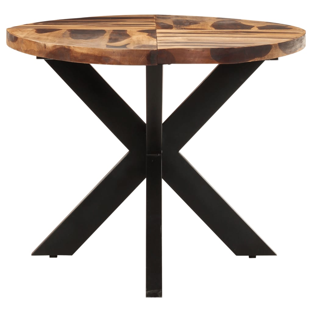 vidaXL Dining Table Oval 78.7"x39.4"x29.5" Acacia Wood with Sheesham Finish-1