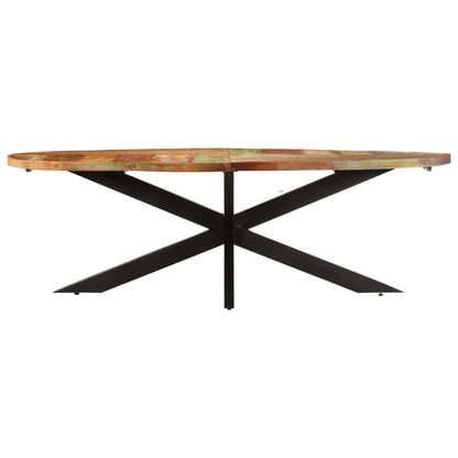 vidaXL Dining Table 94.5"x39.4"x29.5" Solid Reclaimed Wood-0