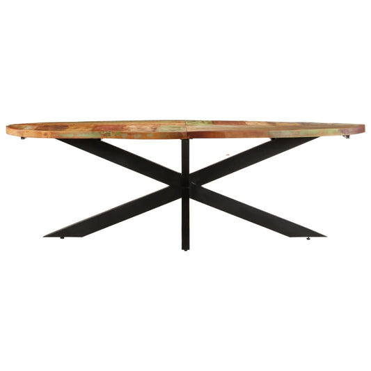 vidaXL Dining Table 94.5"x39.4"x29.5" Solid Reclaimed Wood-0