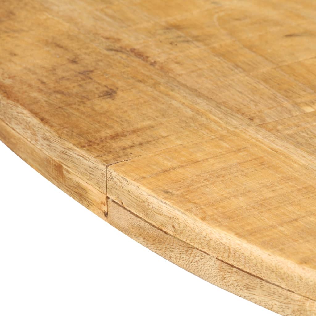 vidaXL Dining Table Round 68.9"x29.5" Rough Mango Wood