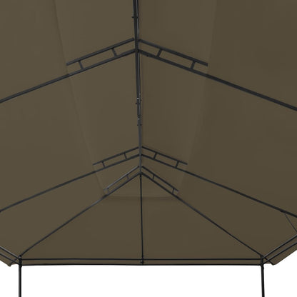 vidaXL Gazebo 236.2"x117.3"x106.3" Taupe 0.6 oz/ft²-1