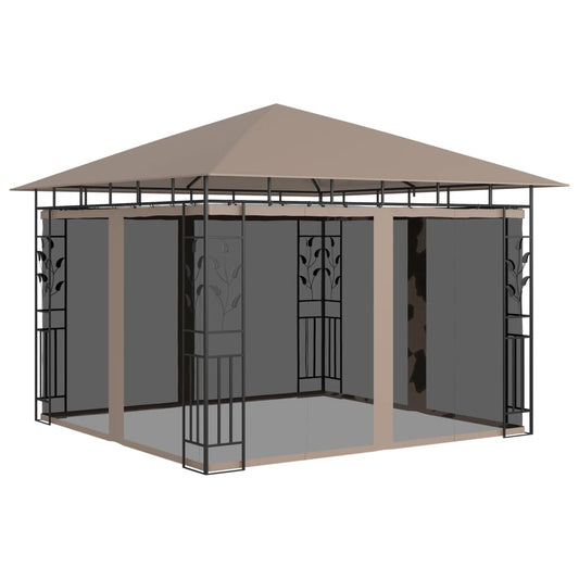 vidaXL Gazebo Outdoor Canopy Wedding Tent Patio Pavilion with Mosquito Net-0