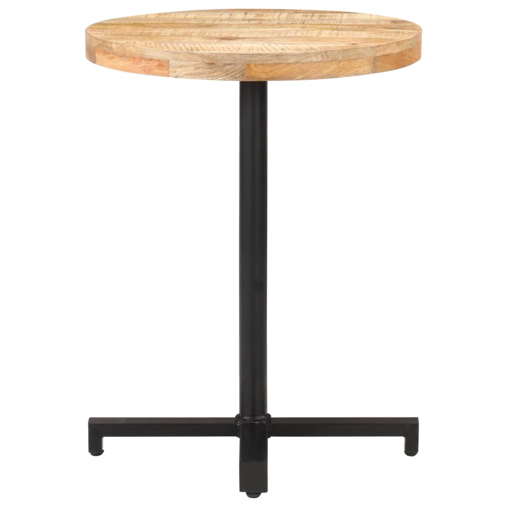 vidaXL Bistro Table Round Ø23.6"x29.5" Rough Mango Wood-1