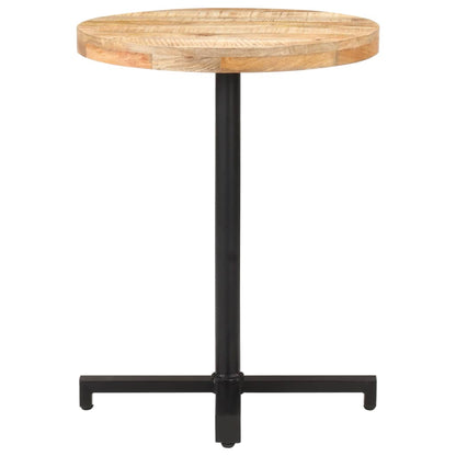 vidaXL Bistro Table Round Ø23.6"x29.5" Rough Mango Wood-1