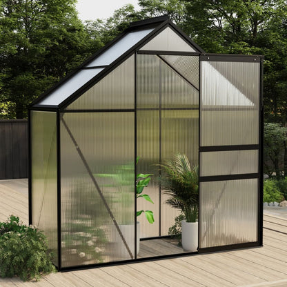vidaXL Greenhouse Patio Grow House Outdoor Green House Anthracite Aluminum-5