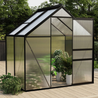 vidaXL Greenhouse Patio Grow House Outdoor Green House Anthracite Aluminum-6