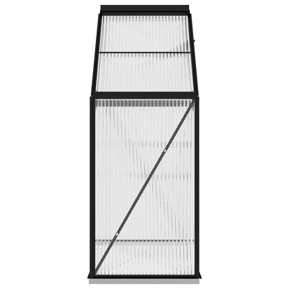 vidaXL Greenhouse Patio Outdoor Grow House with Base Frame Anthracite Aluminum-1