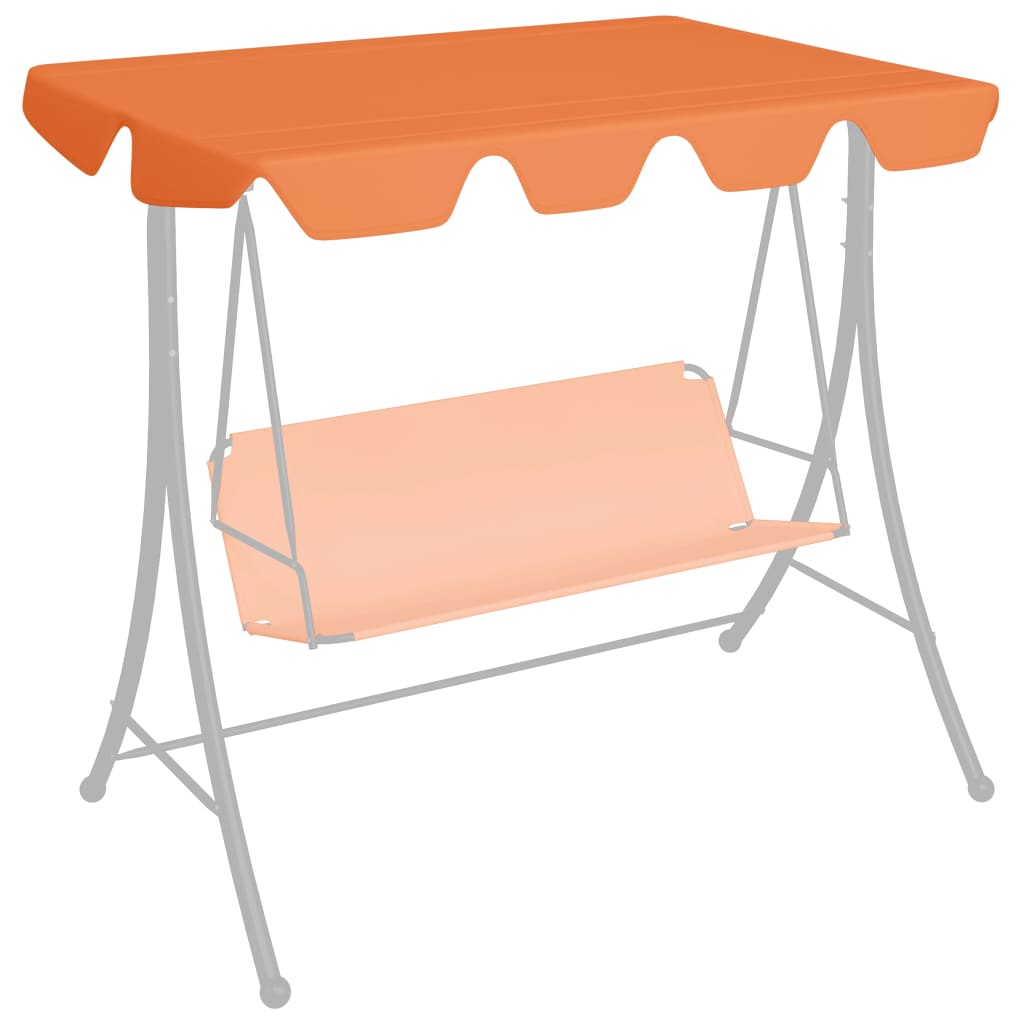 vidaXL Replacement Canopy for Swing Outdoor Swing Cover Replacement Sunshade-0