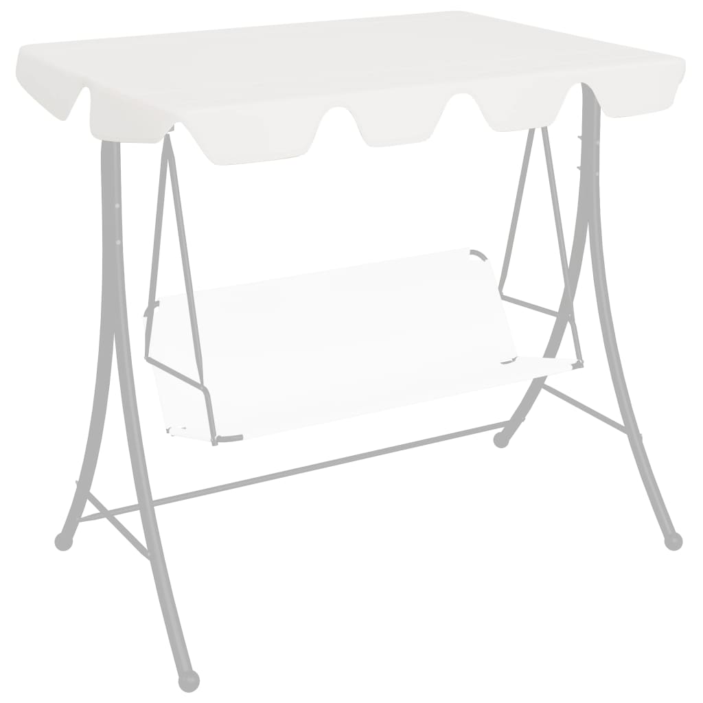 vidaXL Replacement Canopy for Swing Outdoor Swing Cover Replacement Sunshade-15