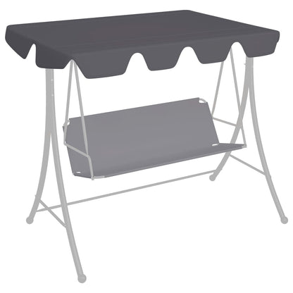 vidaXL Replacement Canopy for Swing Outdoor Swing Cover Replacement Sunshade-17