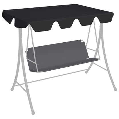 vidaXL Replacement Canopy for Swing Outdoor Swing Cover Replacement Sunshade-24