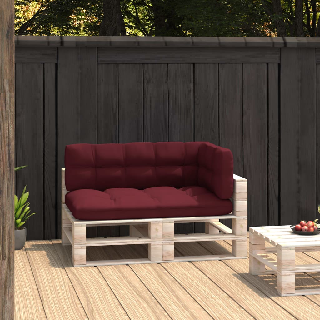 vidaXL Chair Cushion 3 Pcs Water Repellent Outdoor Cushion Sofa Pad Fabric-12