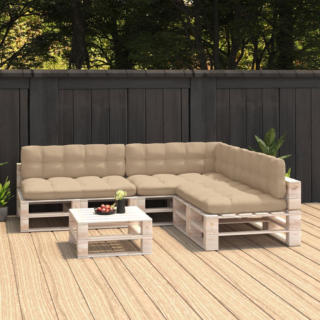 vidaXL Pallet Cushion 7 Pcs Floor Cushion Seat Pad Cushion for Sofa Couch-11