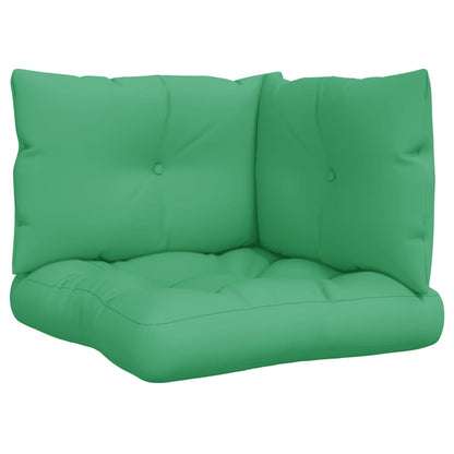 vidaXL Pallet Cushions 3 pcs Green Fabric-1