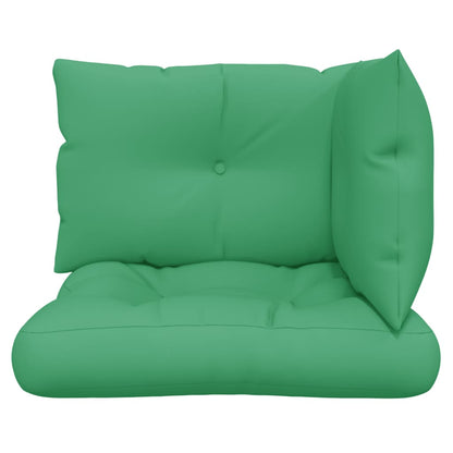 vidaXL Pallet Cushions 3 pcs Green Fabric-3