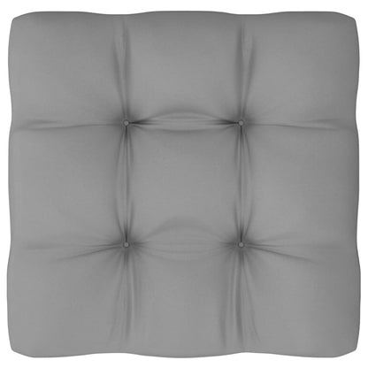 vidaXL Pallet Cushion Gray 22.8"x22.8"x3.9" Fabric-1