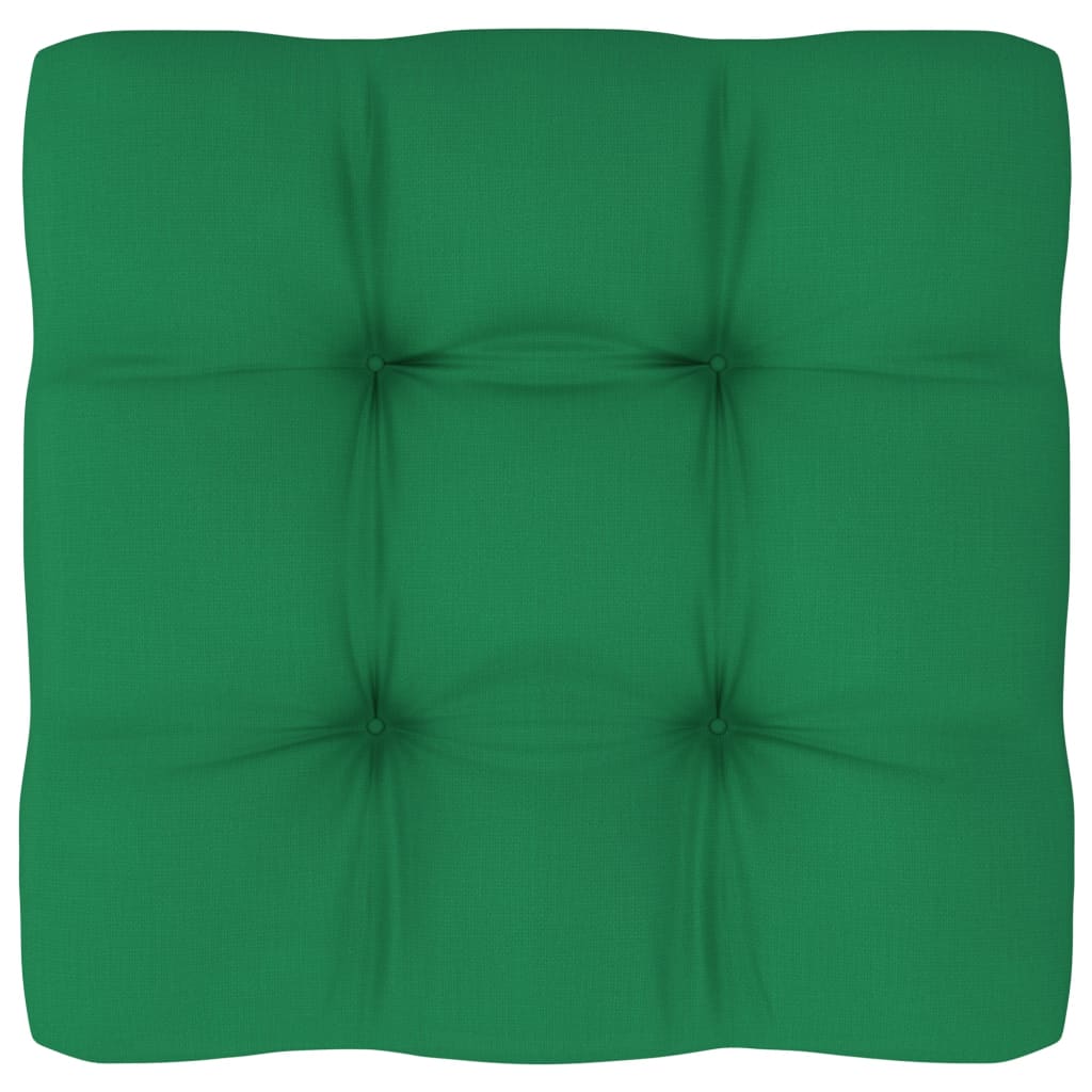 vidaXL Pallet Cushion Green 22.8"x22.8"x3.9" Fabric-1