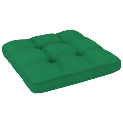 vidaXL Pallet Cushion Green 22.8"x22.8"x3.9" Fabric-2
