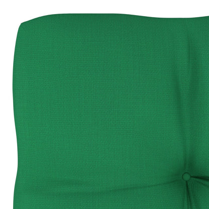 vidaXL Pallet Cushion Green 22.8"x22.8"x3.9" Fabric-3