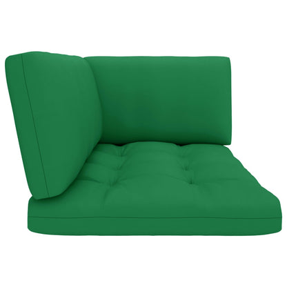 vidaXL Pallet Cushions 3 pcs Green Fabric-4