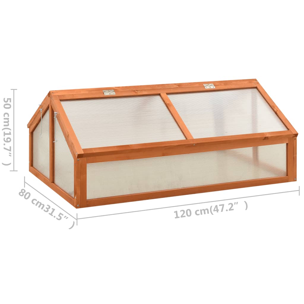 vidaXL Greenhouse Outdoor Grow House Green House for Plant Growing Firwood-3