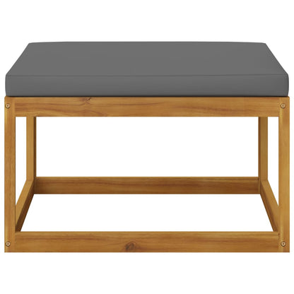 vidaXL 4 Piece Patio Lounge Set with Cushion Solid Acacia Wood-0