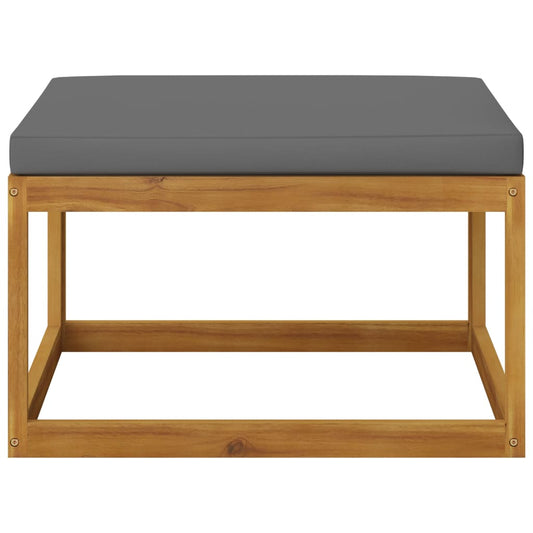 vidaXL 4 Piece Patio Lounge Set with Cushion Solid Acacia Wood-0