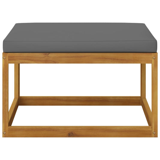 vidaXL 6 Piece Patio Lounge Set with Cushion Solid Acacia Wood-0