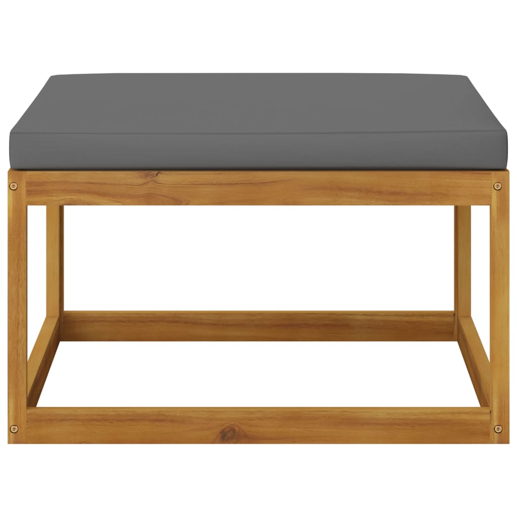 vidaXL 7 Piece Patio Lounge Set with Cushion Solid Acacia Wood-0