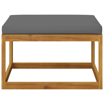 vidaXL 7 Piece Patio Lounge Set with Cushion Solid Acacia Wood-0