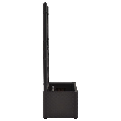 vidaXL Planter Trellis Raised Flower Bed Self Watering System Rattan Look-2