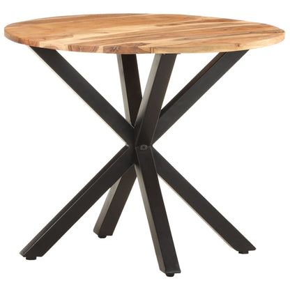 vidaXL Side Table 26.8"x26.8"x22" Solid Acacia Wood-0