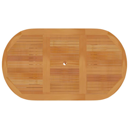 vidaXL 5 Piece Patio Dining Set Solid Teak Wood-3