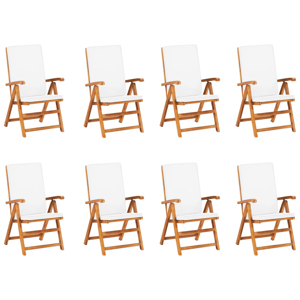 vidaXL 9 Piece Patio Dining Set with Cushions Solid Teak Wood-2
