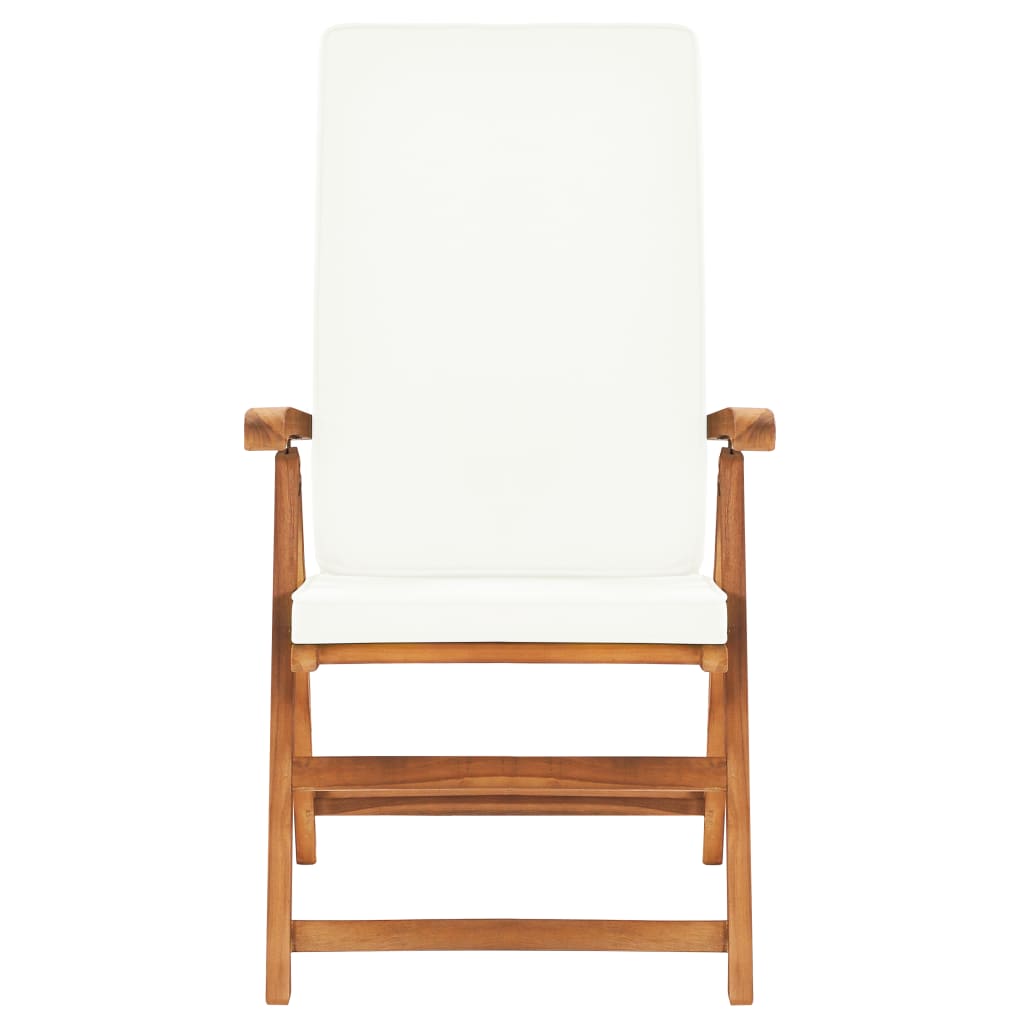 vidaXL 9 Piece Patio Dining Set with Cushions Solid Teak Wood-4