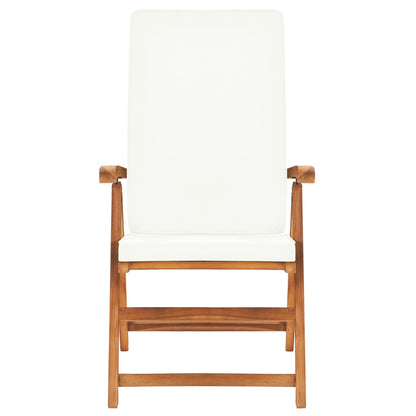 vidaXL 9 Piece Patio Dining Set with Cushions Solid Teak Wood-4