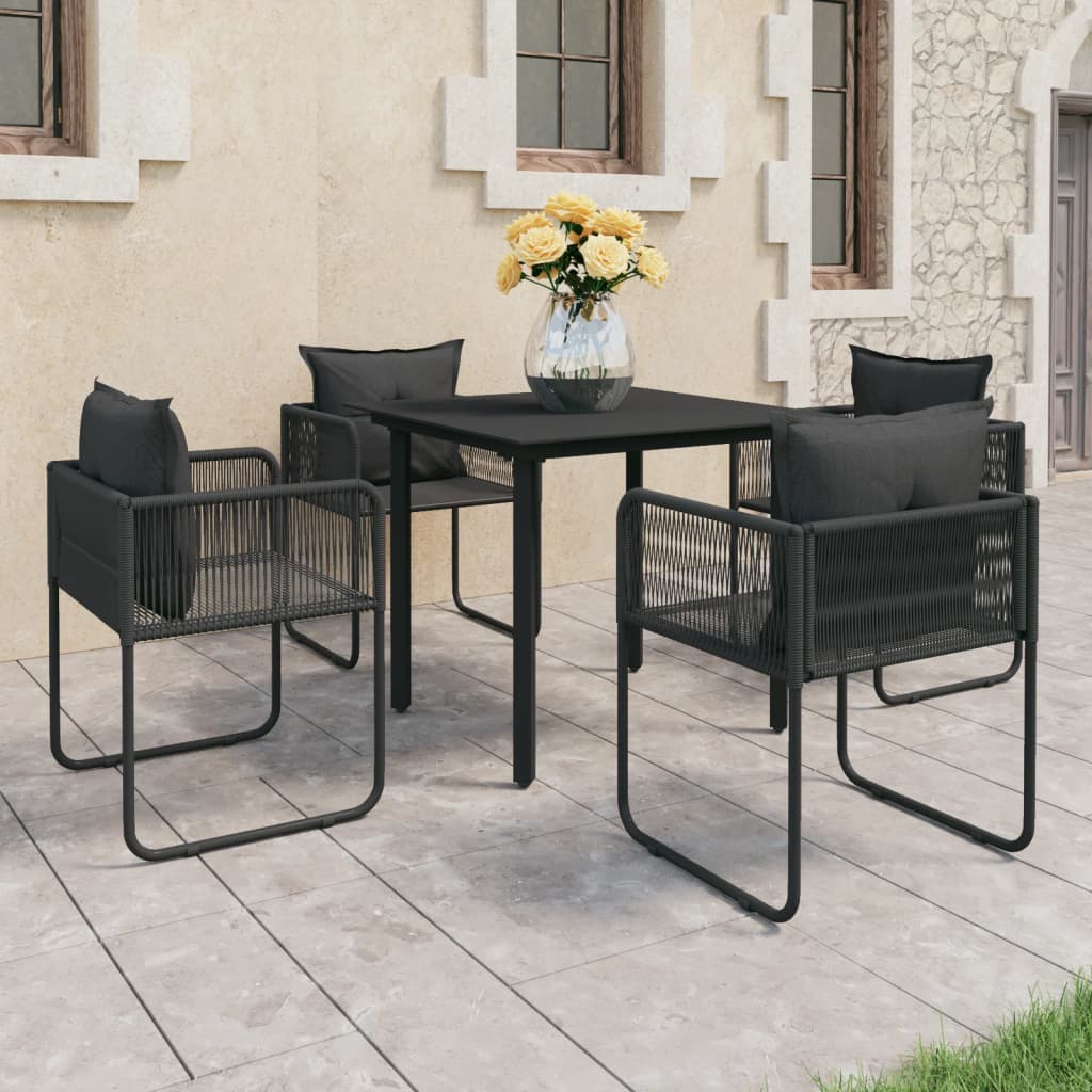vidaXL Garden Dining Set 5/7/9 Piece PVC Rattan Outdoor Patio Balcony Dinner-8