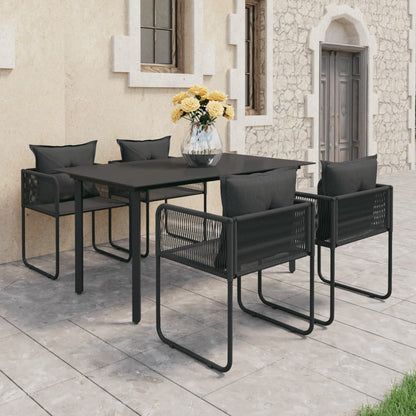 vidaXL Garden Dining Set 5/7/9 Piece PVC Rattan Outdoor Patio Balcony Dinner-3