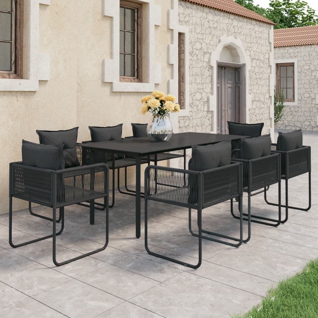 vidaXL Garden Dining Set 5/7/9 Piece PVC Rattan Outdoor Patio Balcony Dinner-7