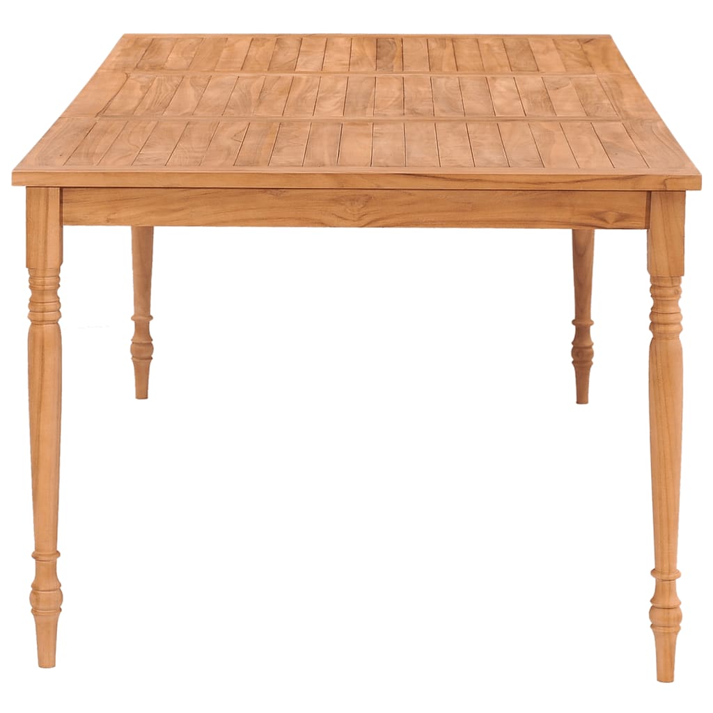 vidaXL Batavia Table Dining Table Wooden Dining Room Table Solid Teak Wood-2