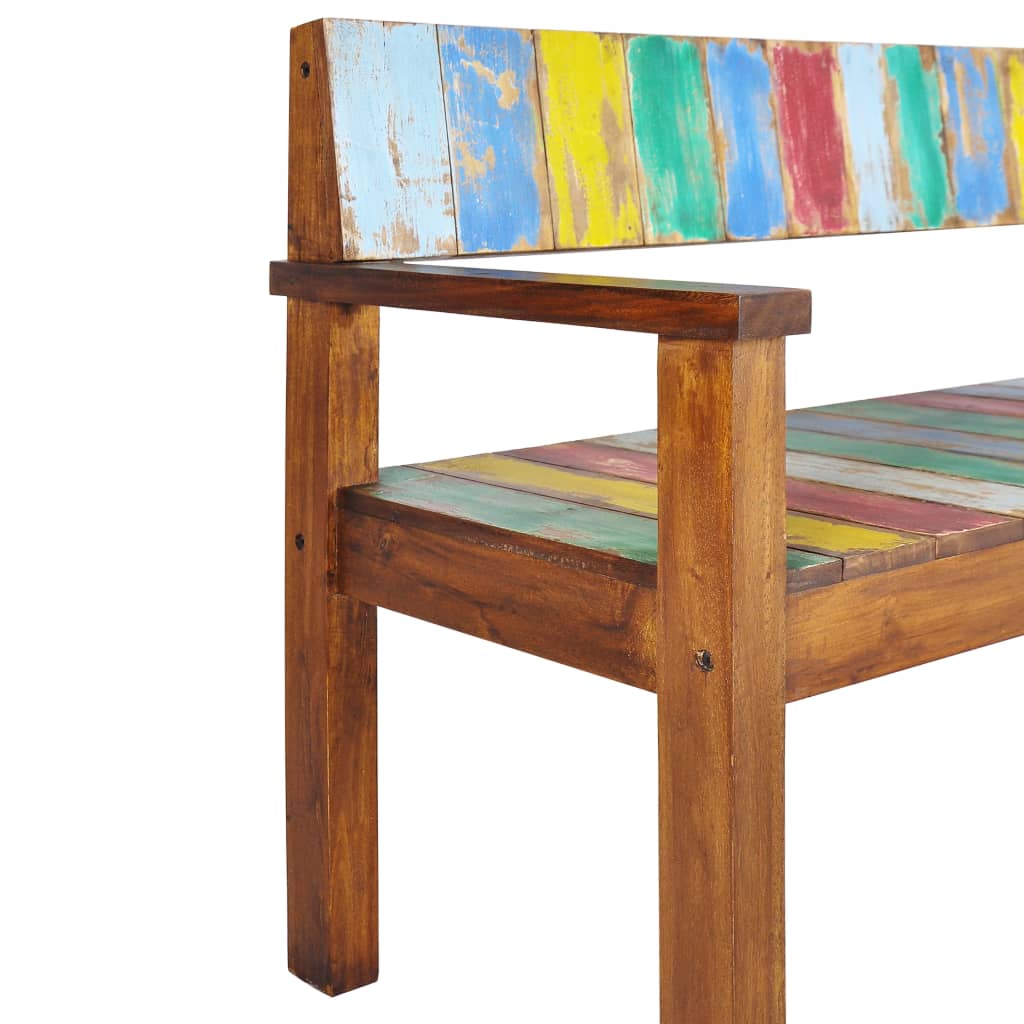 vidaXL Bench 45.3" Solid Reclaimed Wood-4