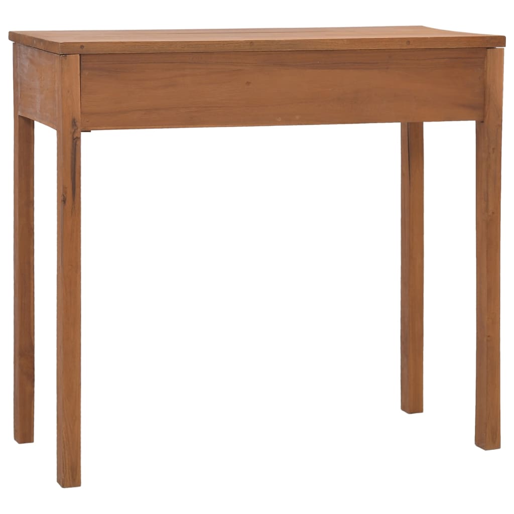 vidaXL Solid Wood Teak Office Study Table 43.3"x15.7"x29.5"/31.9"x15.7"x29.5"-0