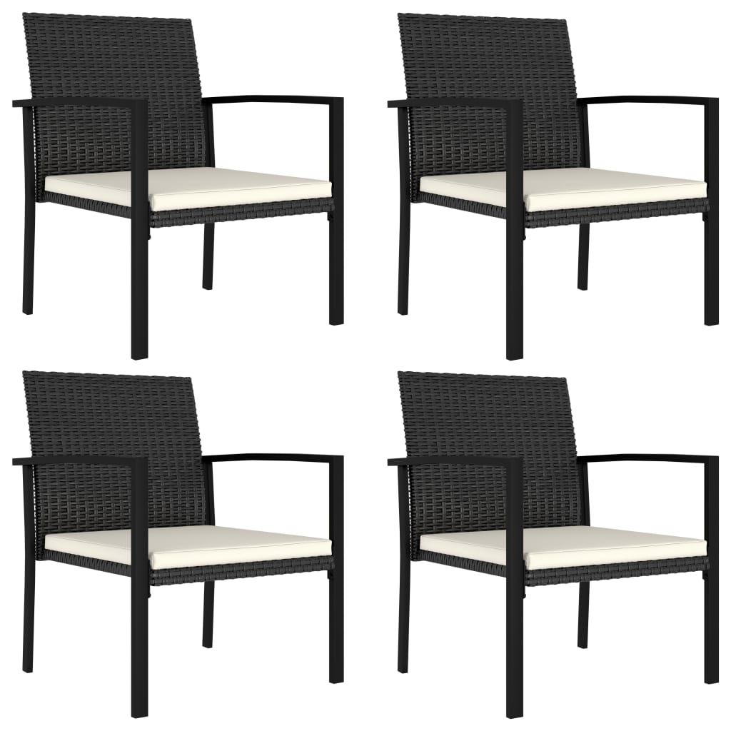 vidaXL Patio Dining Set Dining Table and Chairs Furniture Set Poly Rattan-4