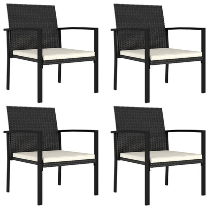 vidaXL Patio Dining Set Dining Table and Chairs Furniture Set Poly Rattan-4