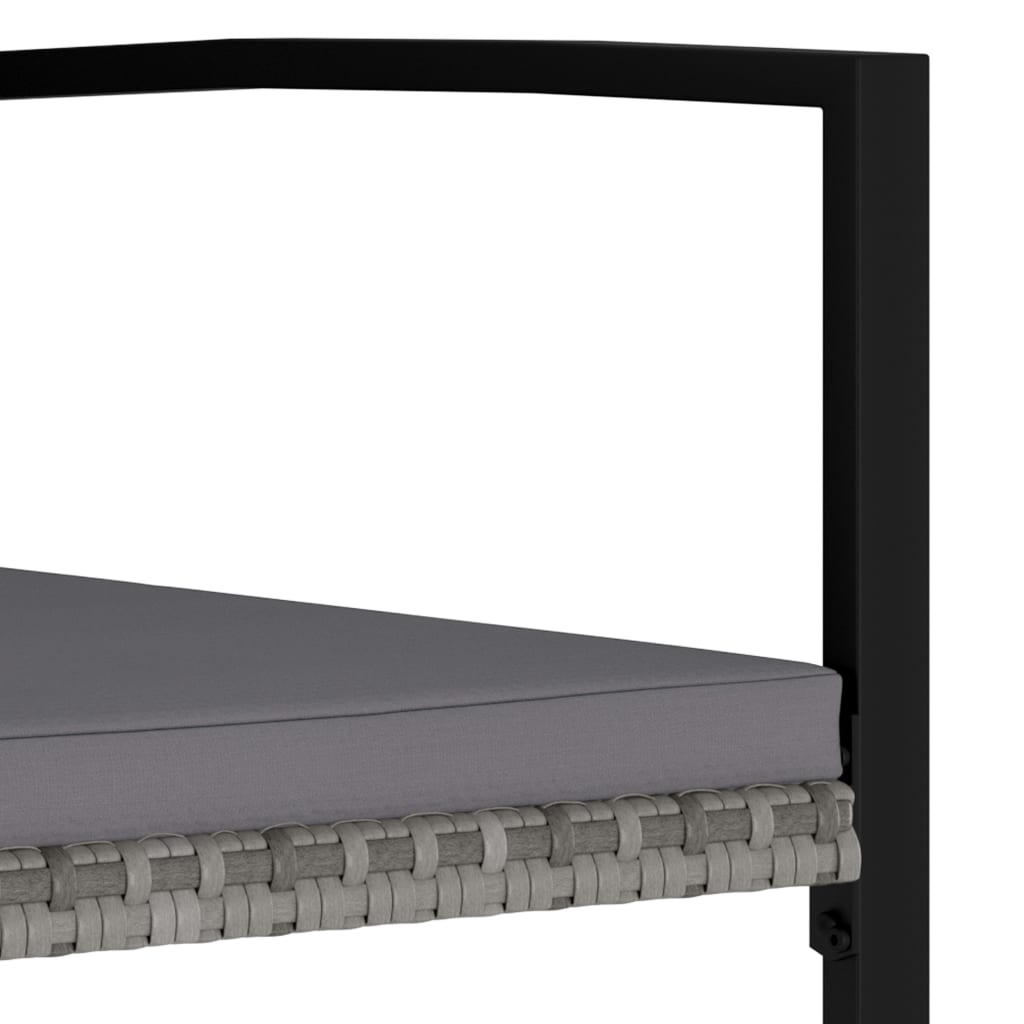 vidaXL Patio Dining Set Dining Table and Chairs Furniture Set Poly Rattan-3