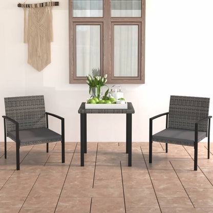 vidaXL Patio Dining Set Dining Table and Chairs Furniture Set Poly Rattan-7