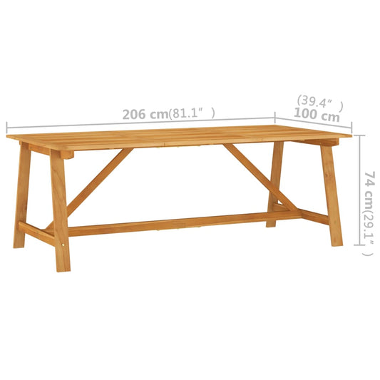 vidaXL 7 Piece Patio Dining Set Black-0