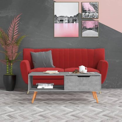 vidaXL Coffee Table End Table Living Room Accent Sofa Table Engineered Wood-7