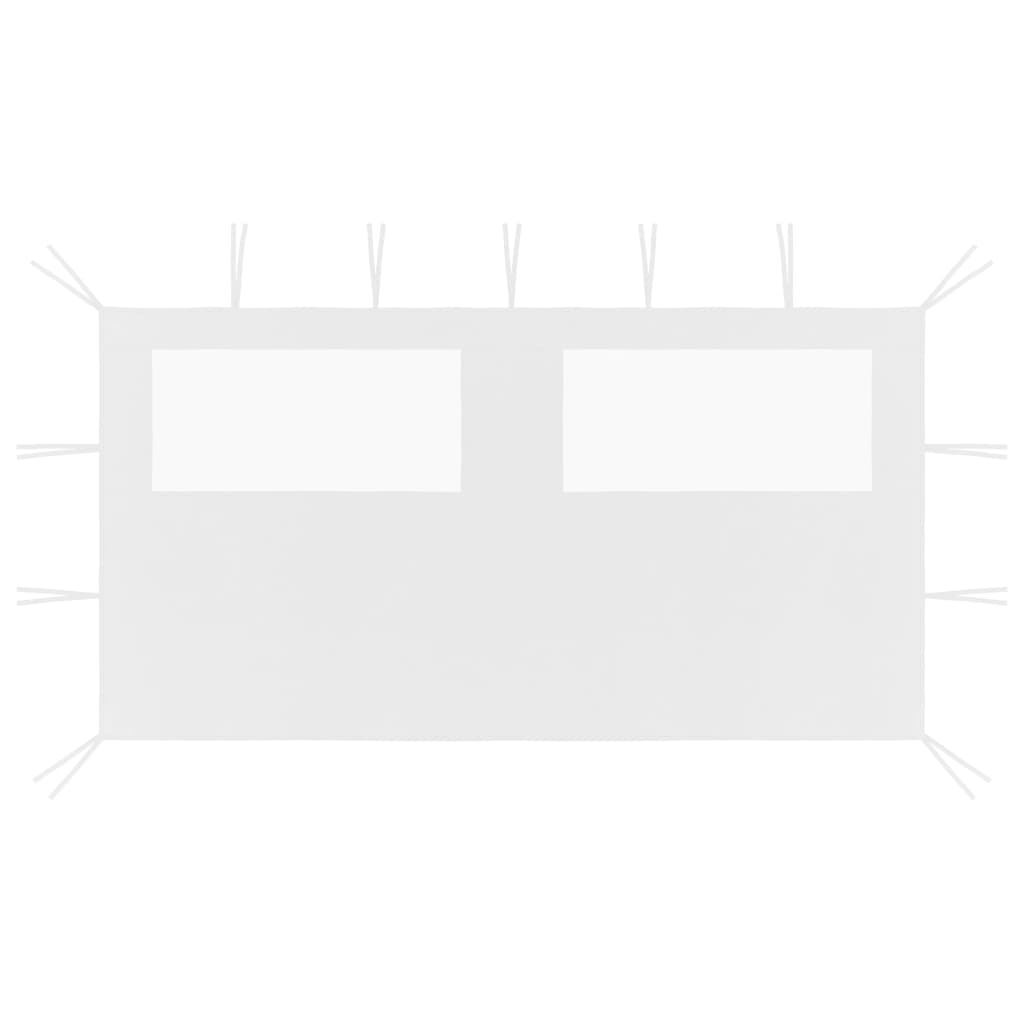vidaXL Canopy Sidewall Patio Pavilion Panel Walls Gazebo Sidewall with Windows-1